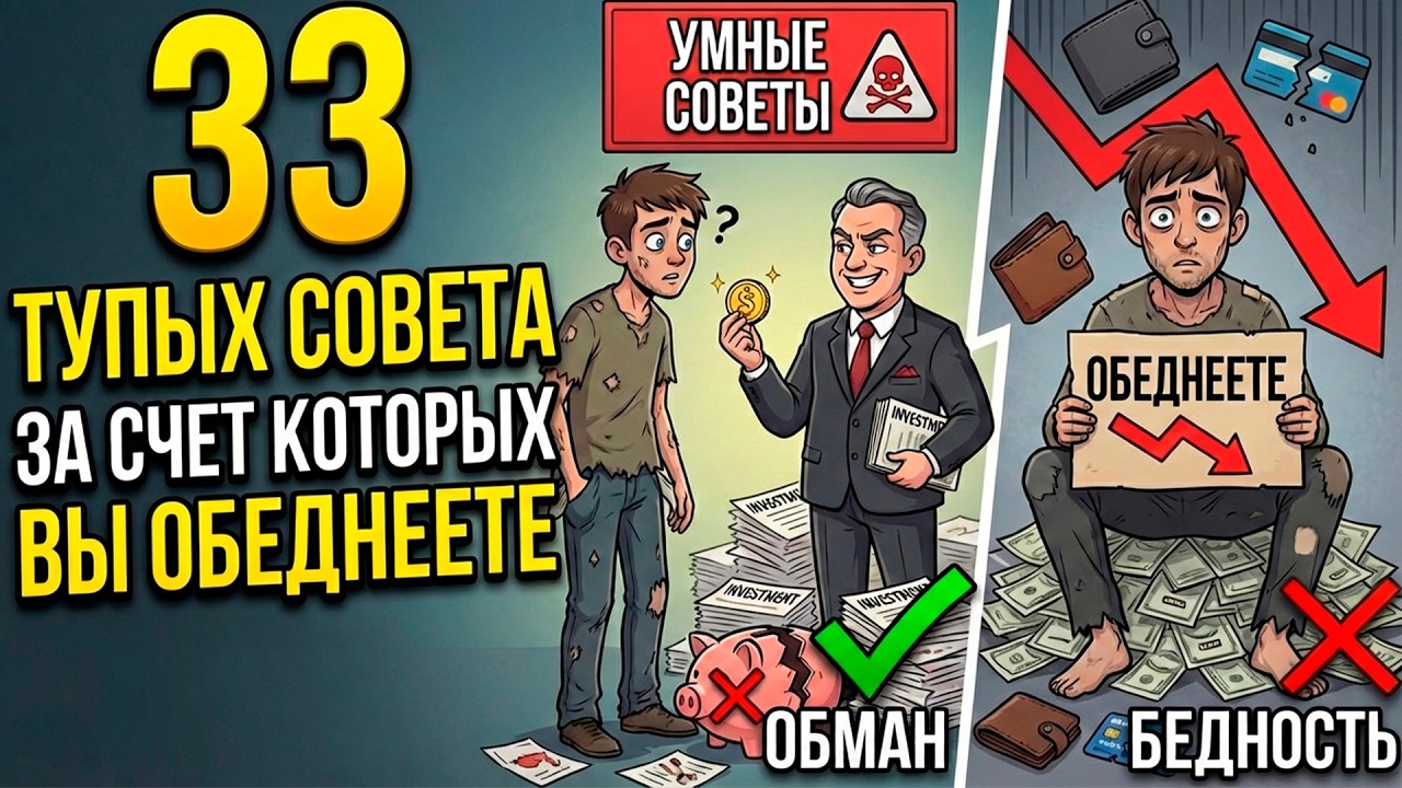 33 «умных» финансовых советов, которые сделают вас нищим