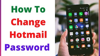 How To Change Hotmail Password On Computer