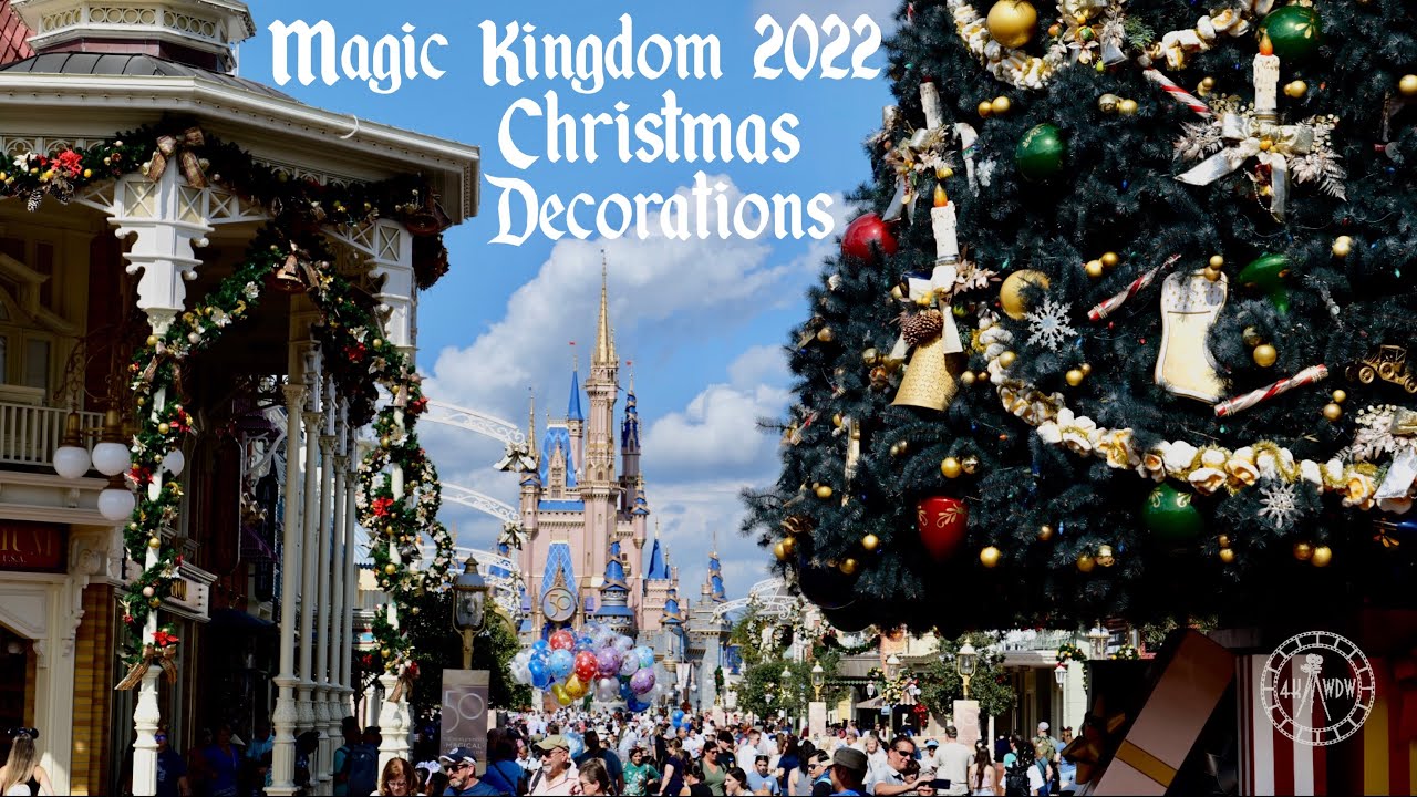 Magic Kingdom 2022 Christmas Decorations & Merchandise in 4K ...