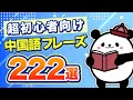 【中国語聞き流し】すぐに使える！超初心者向けの『中国語会話フレーズ』222選