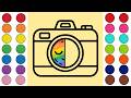 📷💖 Mom Teaches Child to Make Camera Sand Art 🎨✨ Easy Creative Fun