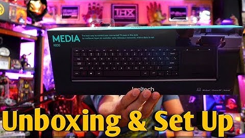 Logitech K830 Illuminated Wireless USB Bluetooth Keyboard : UNBOXING