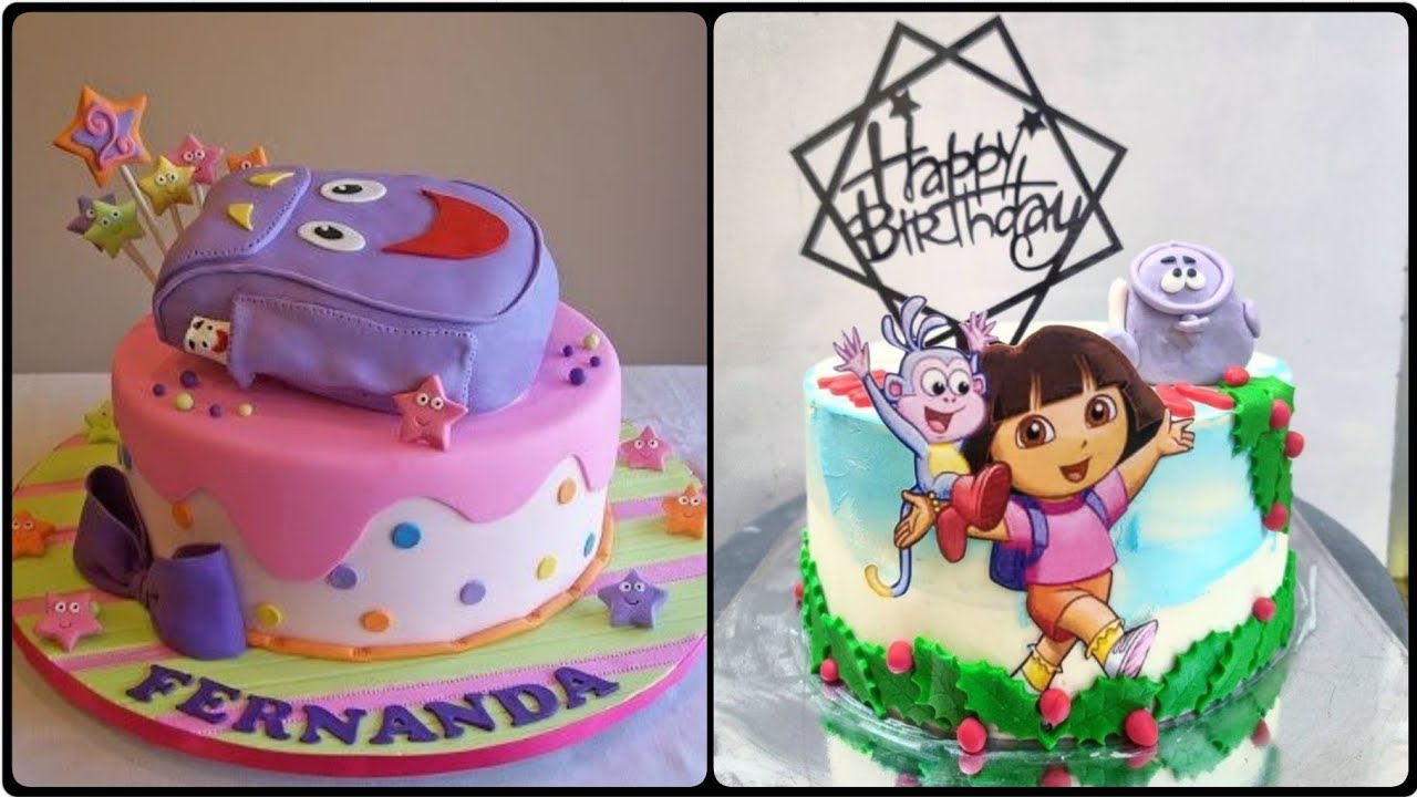 Birthday cake Dora Theme