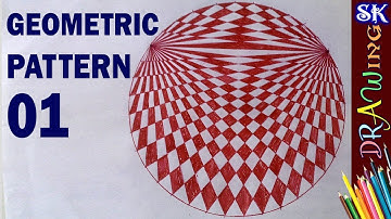 How to draw Spirograph Pattern in Circle | Geometric pattern Drawing 01