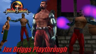 Mortal Kombat 4 N64 - Jax Briggs Arcade Playthrough