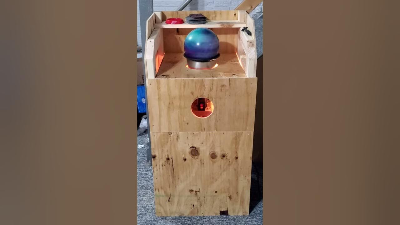 Homemade Bowling ball spinner YouTube