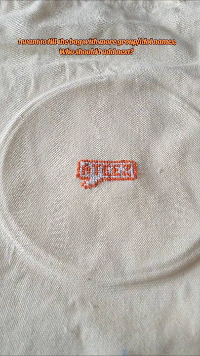 I Made An Ateez Cross Stitch Tote Bag!