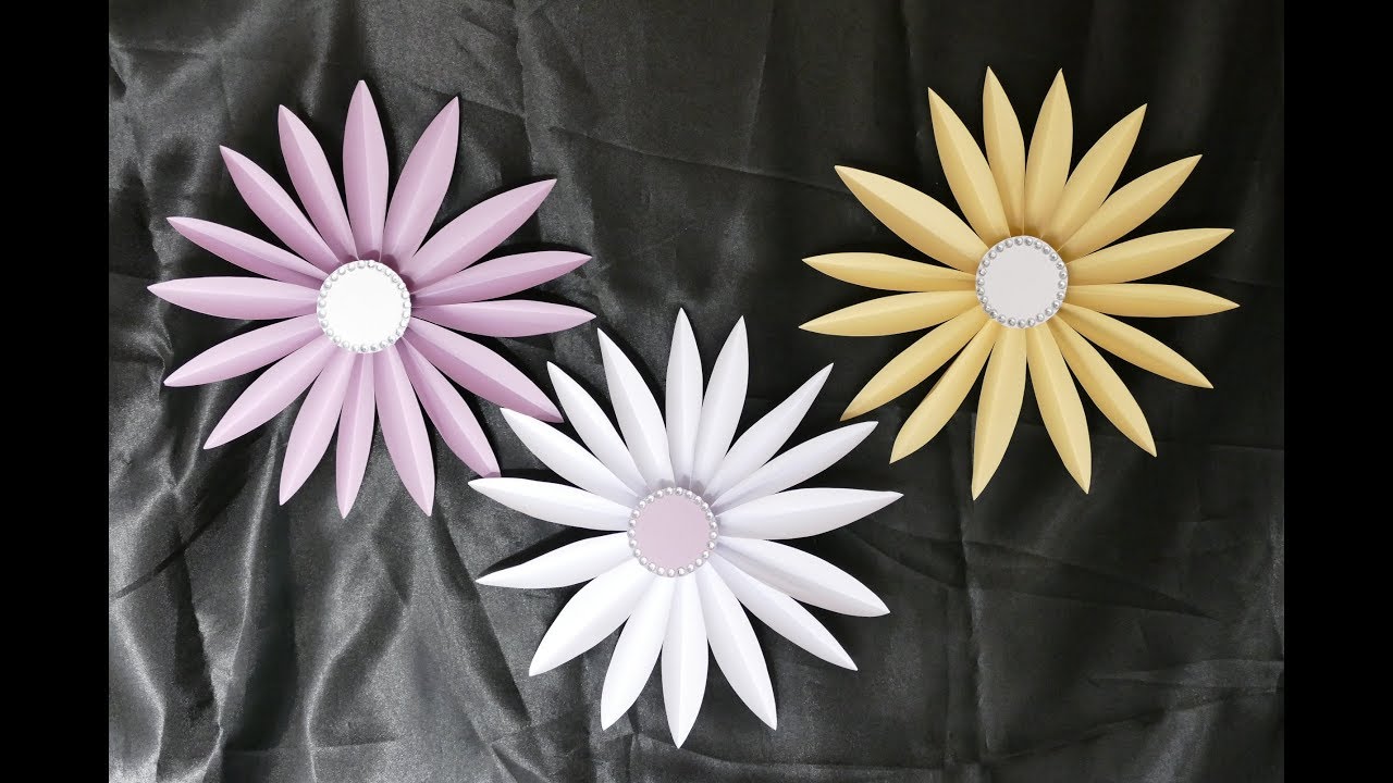 XXL Blüte basteln – Frühlingsdeko basteln – DIY Wohndeko – Basteln mit  Papier - YouTube