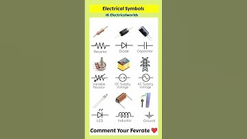 Electrical symbol | #electronic device | #resistance #diode #capacitor many symbol