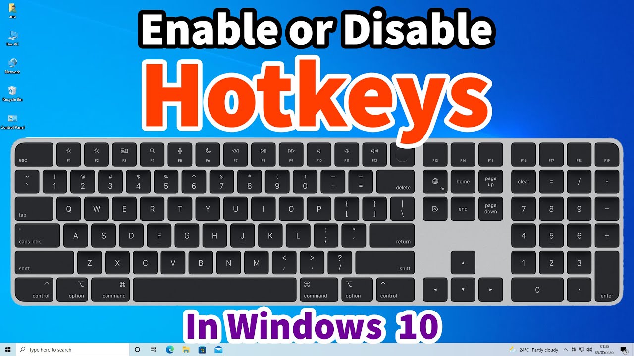 set hotkeys windows 10