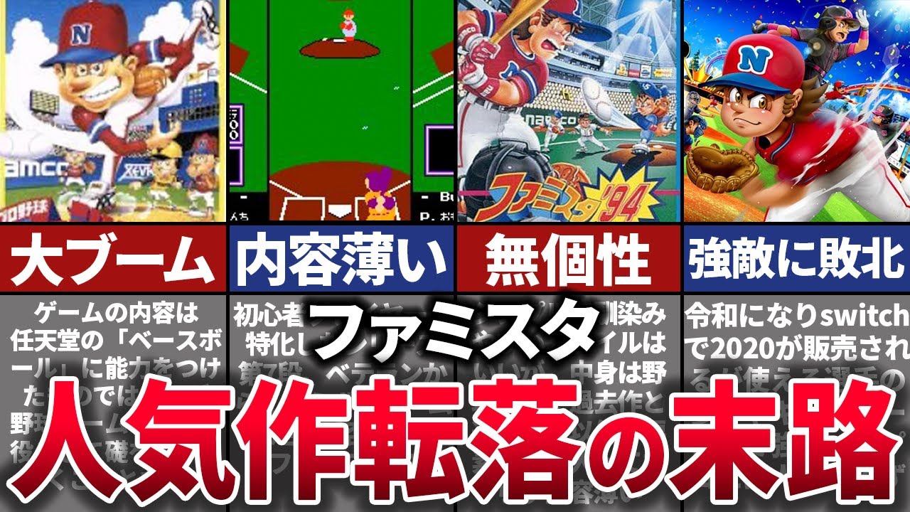 【ゆっくり解説】パワプロに敗北して衰退。野球ゲームの火付け役となったファミスタシリーズの歴史