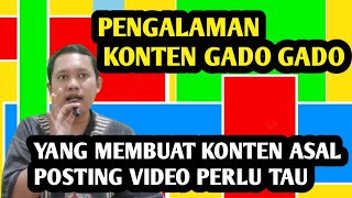 YANG MEMBUAT KONTEN GADO GADO PERLU TAU AGAR TIDAK MENYESAL ‼️