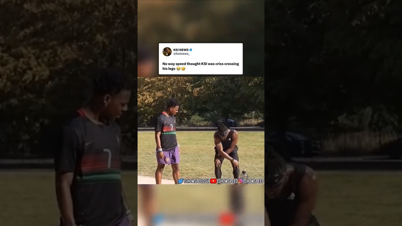 Speed Thought KSI Was Criss Crossing His Legs 🤣