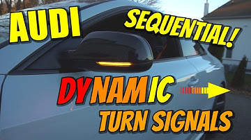 AUDI Dynamic Turn Signal Retrofit!