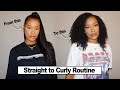 Lets Get Curly! | Straight to Curly Routine | Fabulous Bre