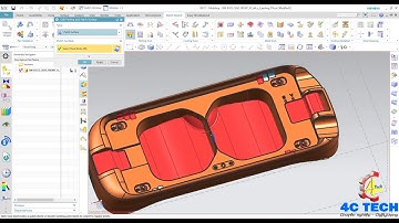 Tách khuôn cho Jig gá nắp kính 3D của Samsung S7 cực khó trên NX 11