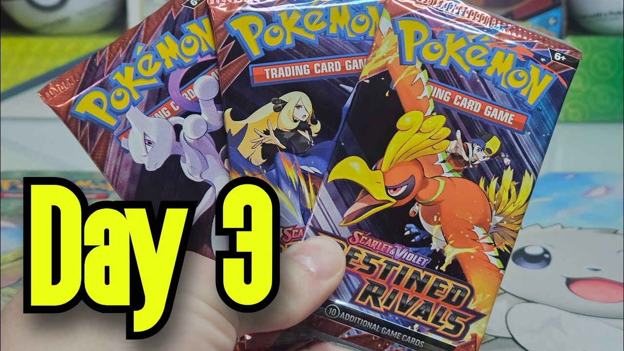 Opening 3 Packs of Destined Rivals (30 Years of Pokémon!) - YouTube