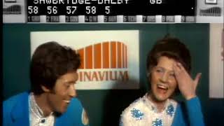 Janet Sawbridge & Peter Dalby 1972 Europeans FD & Podium