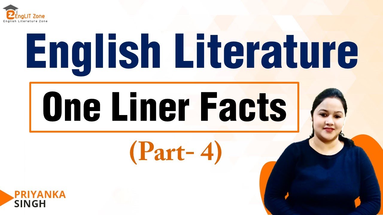 Quick One Liner Facts on English Literature | English Literature in ...