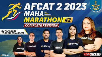 AFCAT 2 2023 | Maha Marathon | Complete Revision | Most Important Questions | Fully Solved | Part 2
