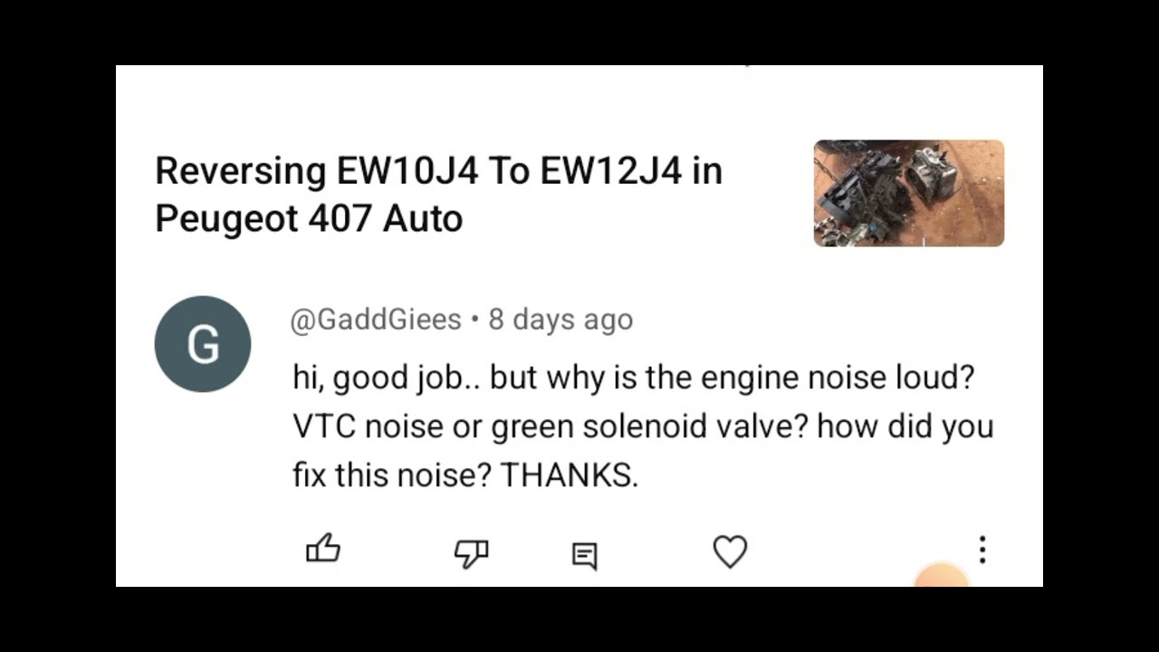 Q & A: Why That Loud Noise From EW12J4 2.2i Peugeot Engine? - YouTube