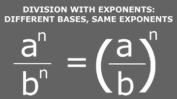 Exponent division: same exponent, different base number