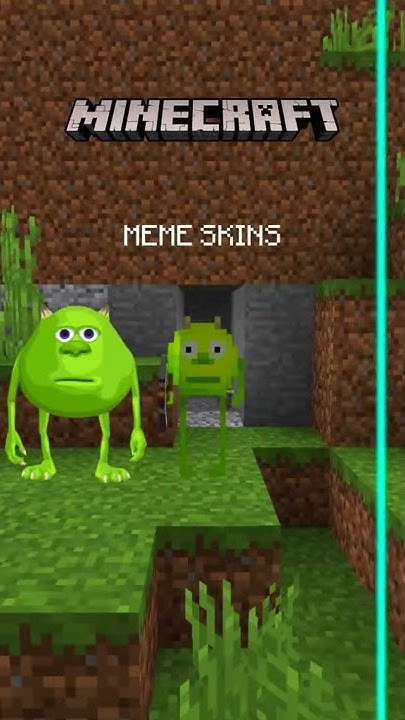 майнкрафт мемные скины! кто упал в конце?/minecraft meme skins! who ...
