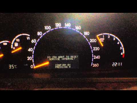 Как сбросить межсервисный интервал на Меrcedes-benz S320 (w220)