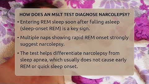 How Does An MSLT Test Diagnose Narcolepsy? - Sleep Apnea Support Network