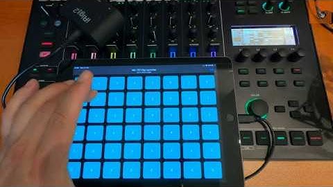 Roland MC-707 Tutorial: Using An iOS App As A Clip Launching Matrix