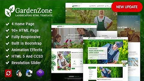 GardenZone | Agriculture, Gardening & Landscaping Responsive HTML Template | Themeforest Website