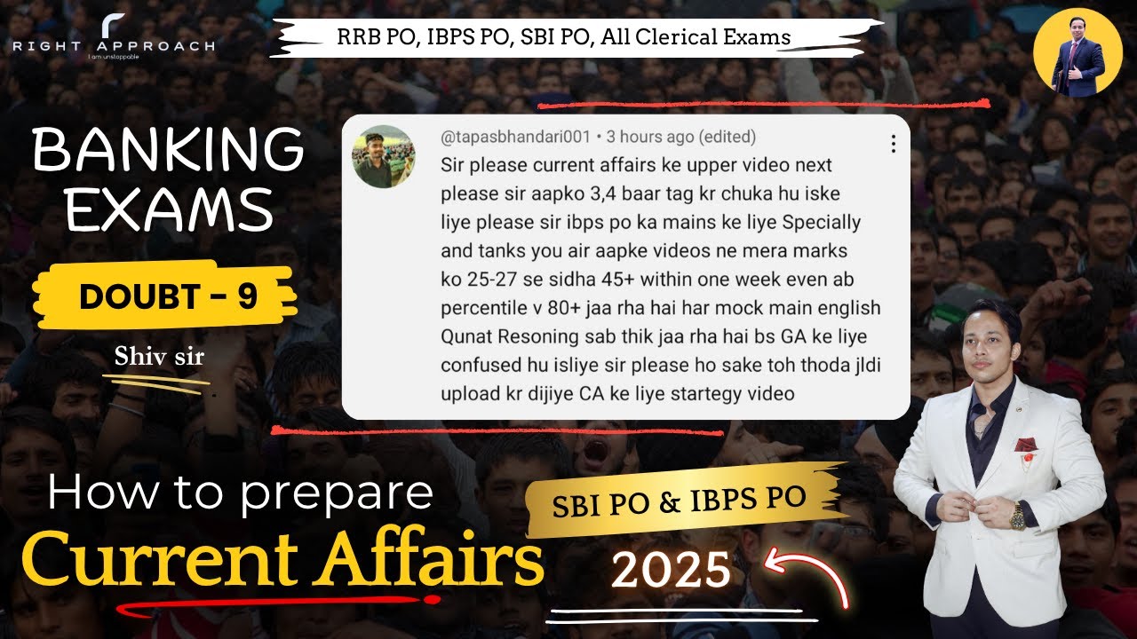 SBI PO 2025 - Current Affairs STRATEGY | IBPS PO 2025 | RRB PO | Mains ...