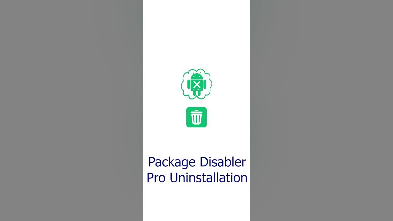 Uninstall package