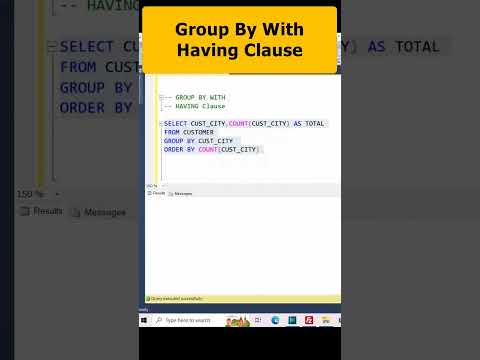 Group BY with having and order by in SQL SERVER | Part 6 #sqlserver #coding #dataqueries