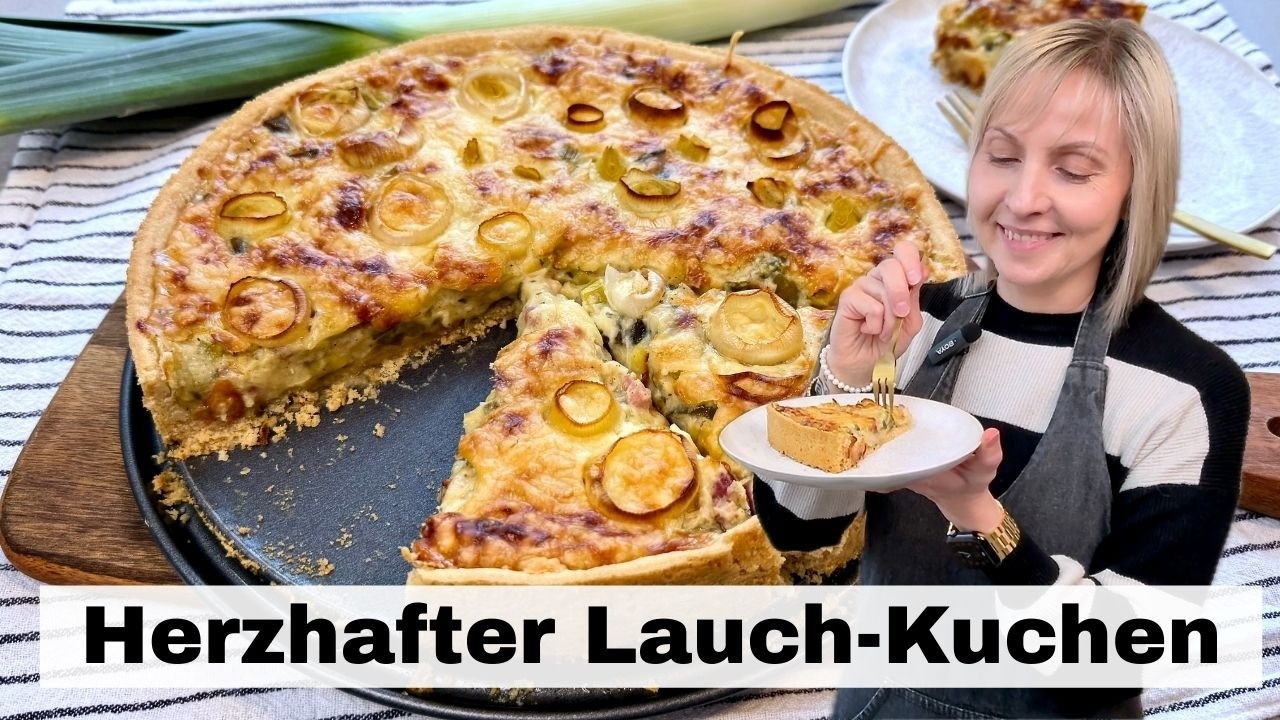 🤩 Herzhafter LAUCH - KUCHEN  - Thermomix® TM5/TM6/TM7