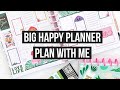 Plan With Me | Big Happy Planner | Jungle Vibes Sticker Book | March 1-7, 2021