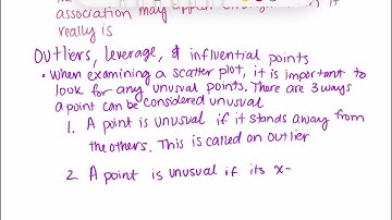 AP Stats Ch 9 Regression Wisdom notes part 2