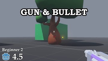How to create gun and bullets - Learn Godot 4 3D - no talking