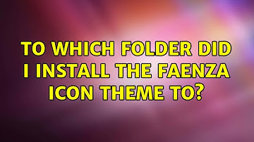 Ubuntu: To which folder did I install the Faenza icon theme to?
