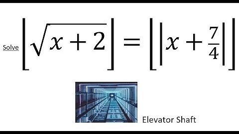Floor Equation involving Horizontally shifted Square Root and Absolute Value Functions