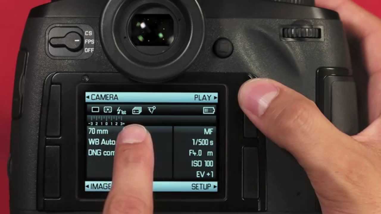 Leica S (Typ 006) Instructional Video - Camera Menu - YouTube