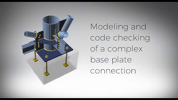 Complex Base plate connection
