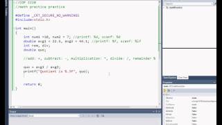 8. Math Practice in C