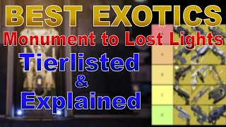 All 42 Monument to Lost Light Exotics Explained & Tierlisted | Destiny 2