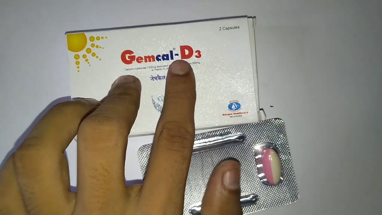 Gemcal D3 capsule(calcium&vitamin d3 capsule
