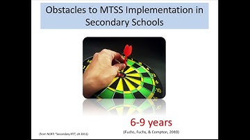 MTSS in Secondary Schools