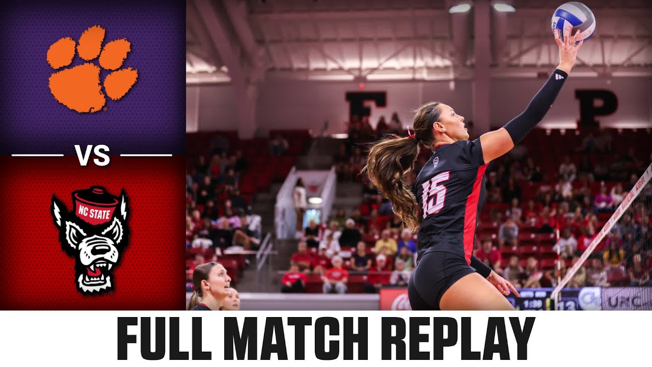 Clemson vs. NC State Full Match Replay | 2025 ACC Volleyball