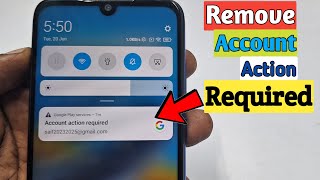 how to remove account action required notification