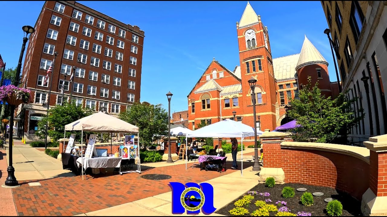 Historic Downtown Morgantown WV Walk with Appalachian Music - YouTube