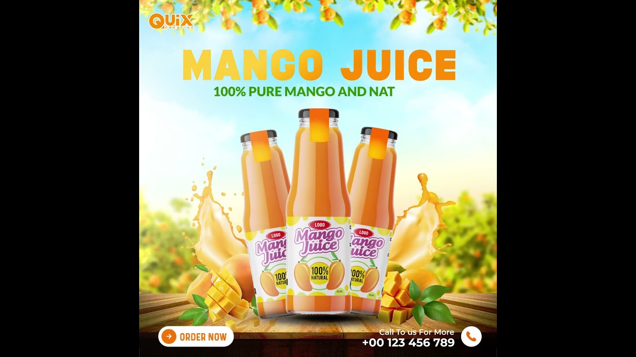 Mango Juice Promotional Ads Animation  